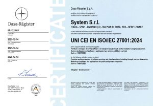Certificazione UNI CEI EN ISO/IEC 27001:2024